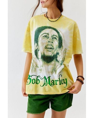 Urban Outfitters Bob Marley Tie-Dye T-Shirt Dress - Green