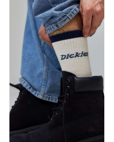 Dickies Ecru & Brown Ness City Socks 2-pack At Urban Outfitters - Blue