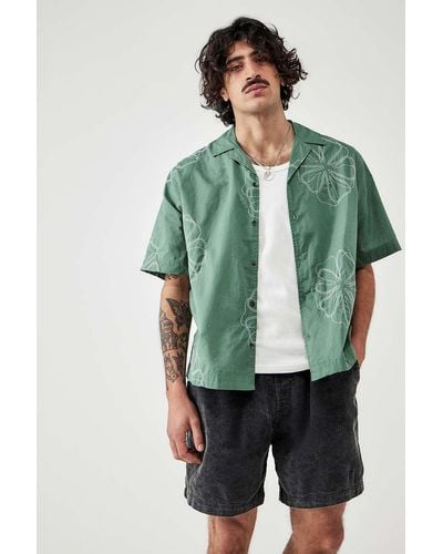 BDG Washed Black Corduroy Shorts - Green