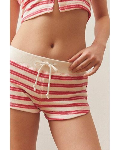Out From Under Airy Terry Micro Short - Red