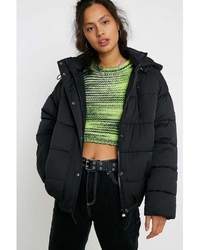 iets frans... Ongline Hooded Puffer Jacket - Black