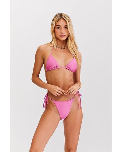 Sunkissed Le Triangle String Bikini Top - Pink