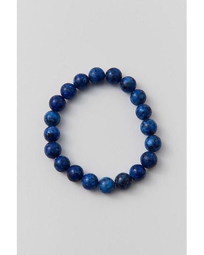 Urban Outfitters Genuine Stone Beaded Bracelet - Blue