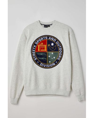 StreetX Cookie Crew Neck Sweatshirt In Grey,at Urban Outfitters - Gray