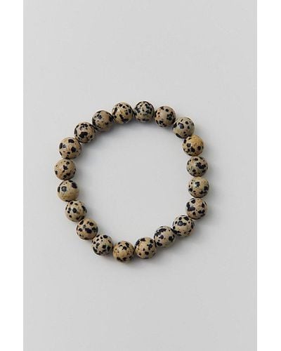 Urban Outfitters Genuine Stone Beaded Bracelet - Metallic