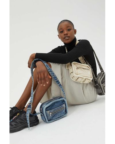 Urban Outfitters Dakota Denim Crossbody Bag - White