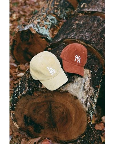 '47 Uo Exclusive Mlb New York Yankees Cord Cleanup Baseball Hat In Rust,at Urban Outfitters - Green