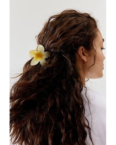 Urban Outfitters Plumeria Flower Claw Clip - Black
