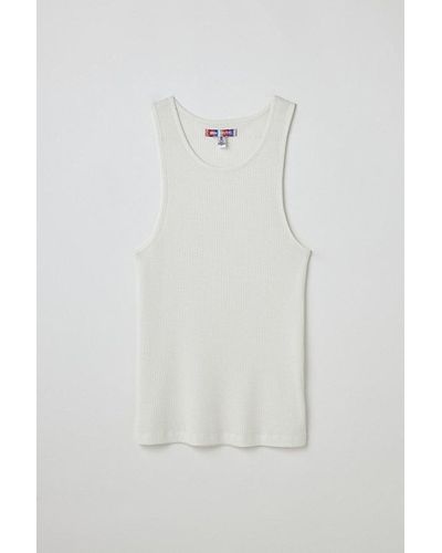 Urban Outfitters Uo Classic Ribbed Tank Top - White