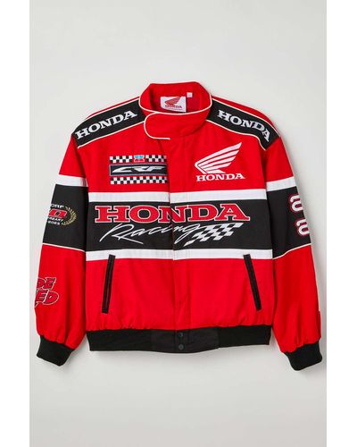 Urban Outfitters Honda Uo Exclusive Racing Jacket - Red