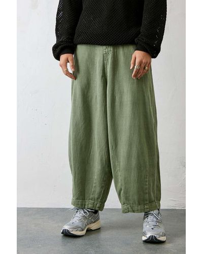 Jaded London Olive Balloon Trousers - Green