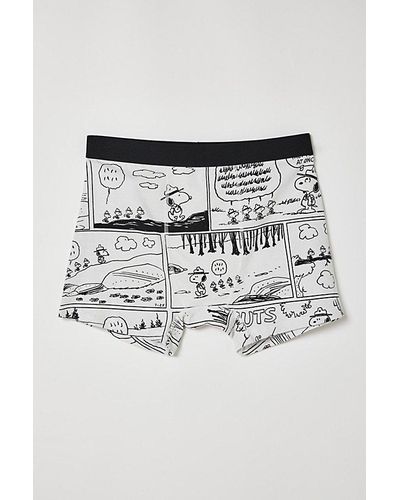Urban Outfitters Peanuts Hiking Boxer Brief - White