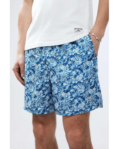 Urban Outfitters Uo Nomad Sun Print Shorts - Blue