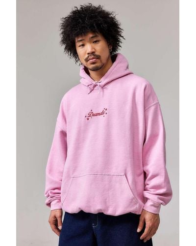 Urban Outfitters Uo Dramatic Embroidered Hoodie - Pink
