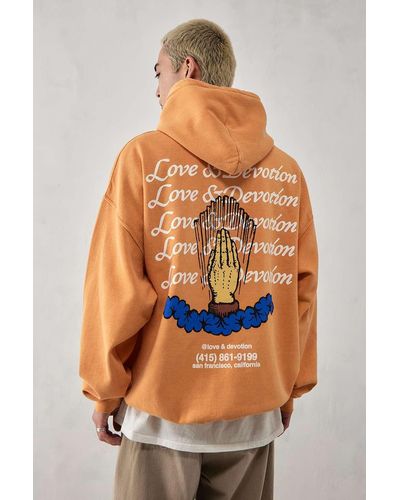 Urban Outfitters Uo - hoodie "love & devotion" in - Orange