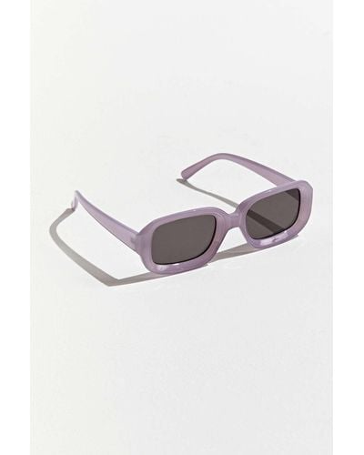 Urban Outfitters Salmon Rounded Rectangle Sunglasses - Multicolour