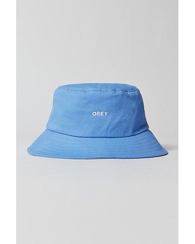 Obey Bold Twill Bucket Hat - Blue