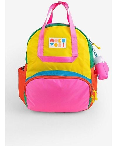 Mokuyobi Color Block Atlas Backpack - Pink