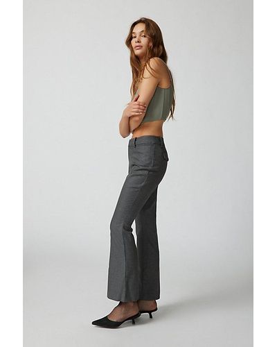Urban Outfitters Uo Jamie Flare Trouser Pant - Grey