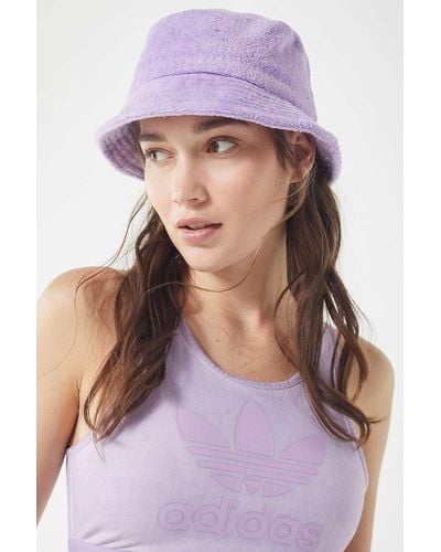 Urban Outfitters Terry Bucket Hat - Purple