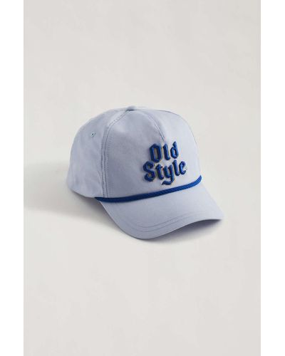 Urban Outfitters Old Style Rope Baseball Hat - Blue