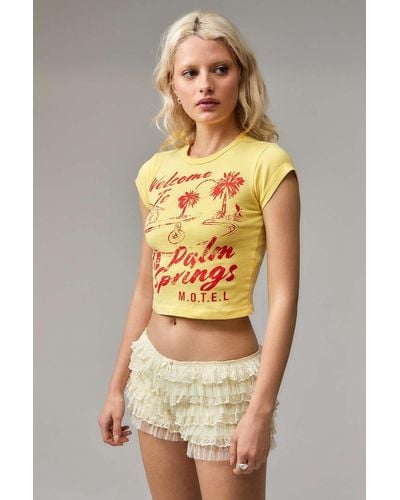 Urban Outfitters Uo Palm Springs Baby T-shirt - Natural
