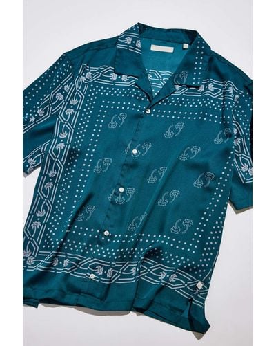 Standard Cloth Kylian Scarf Shirt - Blue