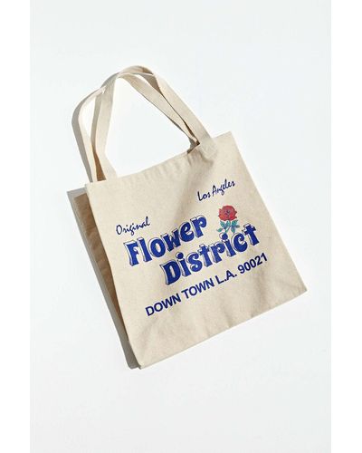 Urban Outfitters Altru Apparel Flower District Tote Bag - Blue