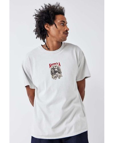 Urban Outfitters Uo - t-shirt "karma's a dog" in - Weiß