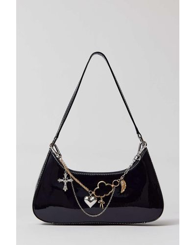Urban Outfitters Mixed Metal Bag Charm - Black