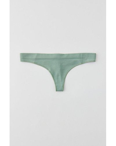 Out From Under Minimal Seamless Thong - Green