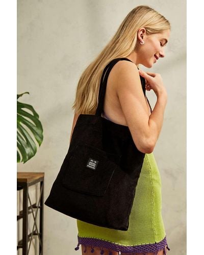 Urban Outfitters Uo Corduroy Pocket Tote Bag - Black