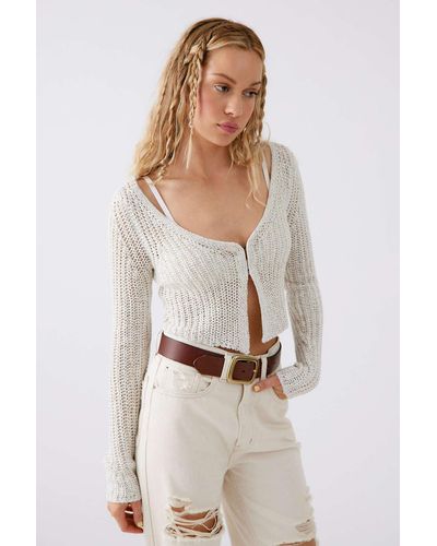 Urban Outfitters Uo Kylie Cardigan - White