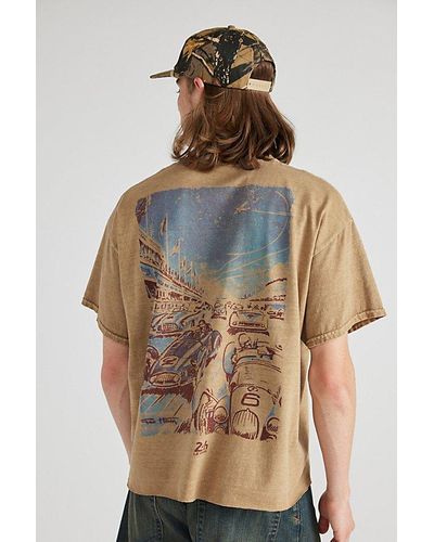 Urban Outfitters Les 24 Heures Du Auto Tee - Blue