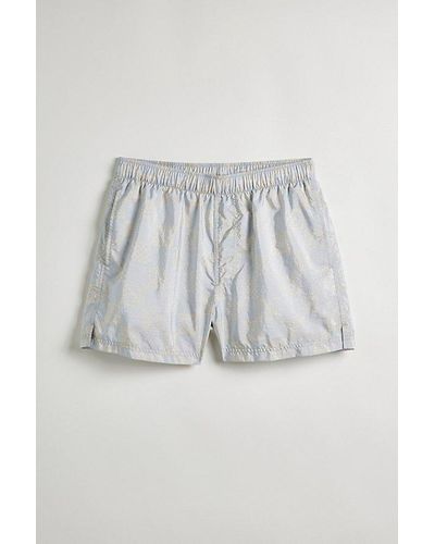 Urban Outfitters Uo Geo Sun Volley Swim Short - Blue