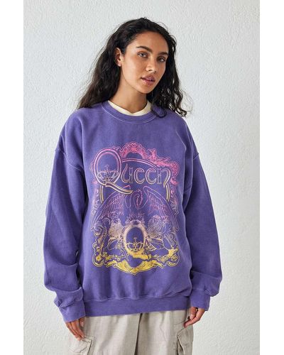 Urban Outfitters Uo Queen Poster Sweatshirt - Purple