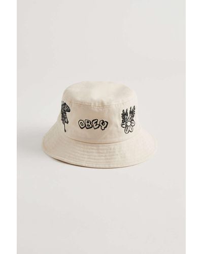 Obey Helpers Bucket Hat - Natural