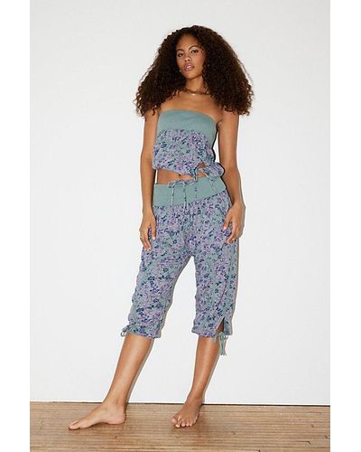 Out From Under Journey Cropped Balloon Pant - Blue