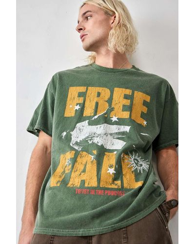 Urban Outfitters Uo - t-shirt "free fall" in - Grün