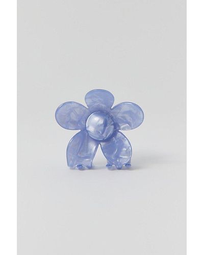 Out From Under Flower Claw Clip - Blue