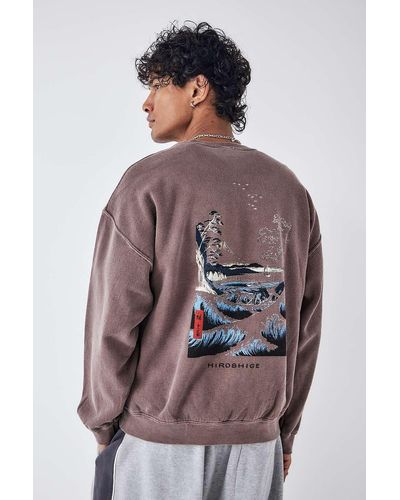 Urban Outfitters Uo - sweatshirt "hiroshige" in - Braun