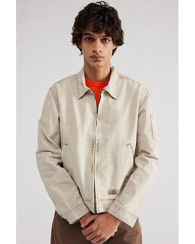 Dickies Uo Exclusive Newington Washed Canvas Jacket - Natural