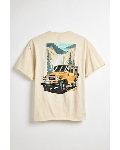 Urban Outfitters Toyota Land Cruiser Vintage Graphic Tee - Natural