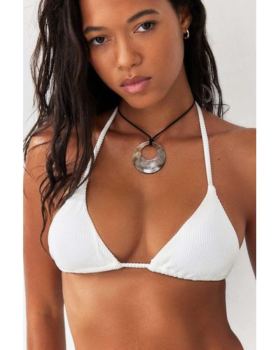 Out From Under Vivien Triangle Bikini Top - White