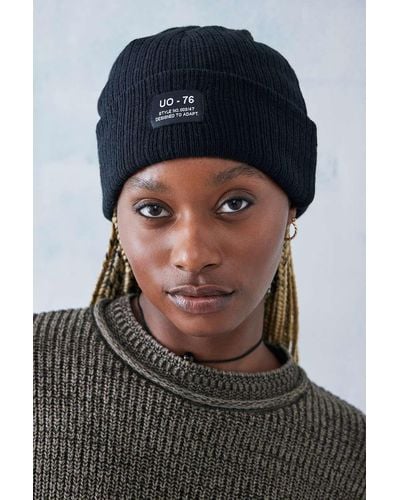 Urban Outfitters Uo - recyceltes strick-beanie - Blau