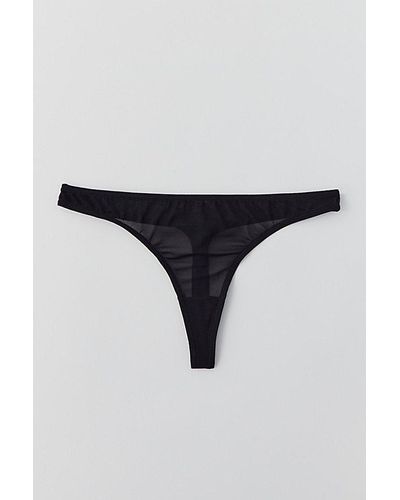 Out From Under Mesh Thong - Black