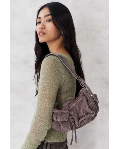 BDG Amelia Corduroy Pocket Shoulder Bag - Brown