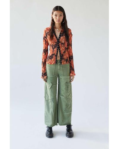BDG Ansley Patchwork Cargo Pant - Green