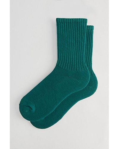 American Trench Solid Crew Sock - Green