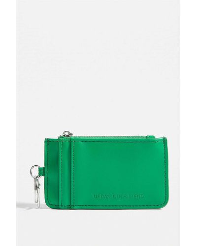 Urban Outfitters Uo Carabiner Clip Cardholder - Green